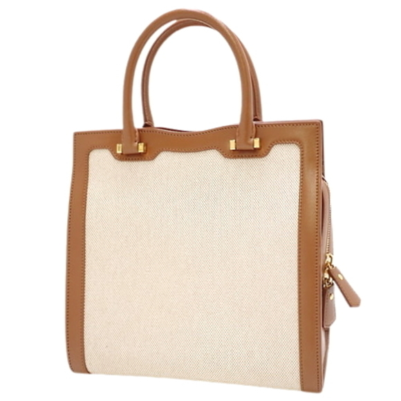 Saint Laurent Brown Uptown Leather Small Bag Paris - Picture 1 of 9